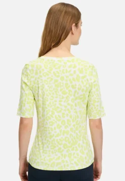 Betty Barclay Shirts*Basic Shirt mit Rippenstruktur Cream/Green