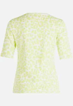 Betty Barclay Shirts*Basic Shirt mit Rippenstruktur Cream/Green