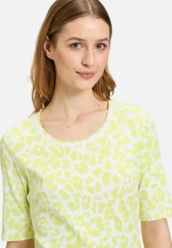 Betty Barclay Shirts*Basic Shirt mit Rippenstruktur Cream/Green