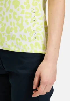 Betty Barclay Shirts*Basic Shirt mit Rippenstruktur Cream/Green