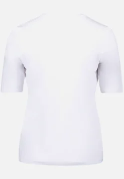 Betty Barclay Shirts*Basic Shirt mit Rundhalsausschnitt White/Khaki