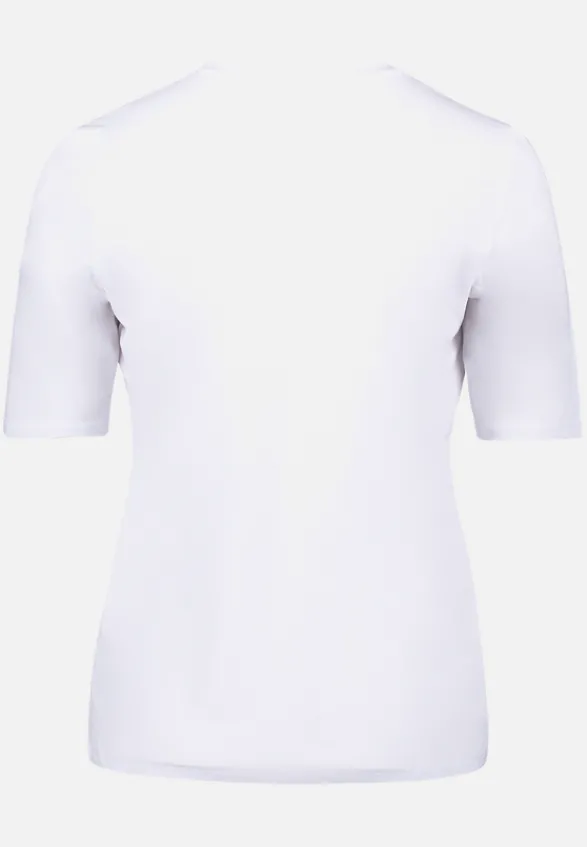 Betty Barclay Shirts*Basic Shirt mit Rundhalsausschnitt White/Khaki