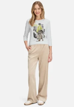 Betty Barclay Shirts*Basic Shirt mit Rundhalsausschnitt Patch White/Green