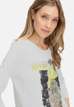 Betty Barclay Shirts*Basic Shirt mit Rundhalsausschnitt Patch White/Green