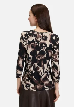 Betty Barclay Shirts*Basic Shirt mit Rundhalsausschnitt Beige/Braun