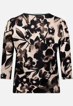 Betty Barclay Shirts*Basic Shirt mit Rundhalsausschnitt Beige/Braun