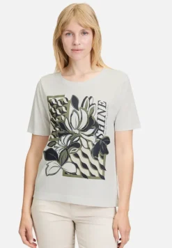 Betty Barclay Shirts*Basic Shirt mit Rundhalsausschnitt Patch White/Dark Blue