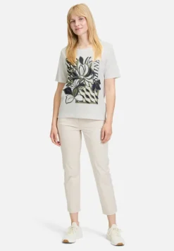 Betty Barclay Shirts*Basic Shirt mit Rundhalsausschnitt Patch White/Dark Blue