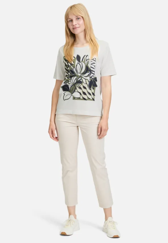 Betty Barclay Shirts*Basic Shirt mit Rundhalsausschnitt Patch White/Dark Blue