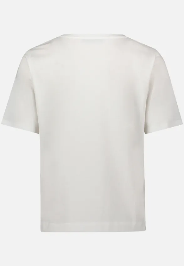 Betty Barclay Shirts*Basic Shirt mit Rundhalsausschnitt Patch White/Dark Blue