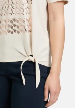Betty Barclay Shirts*Basic Shirt mit Schleifenknoten Patch Beige/Beige