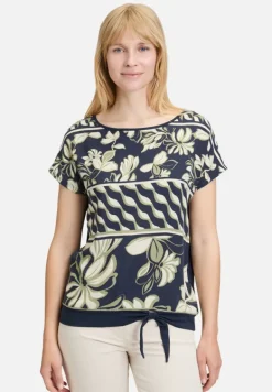 Betty Barclay Shirts*Basic Shirt mit Schleifenknoten Dark Blue/Green