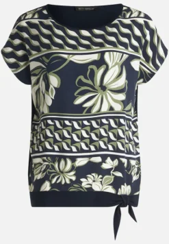 Betty Barclay Shirts*Basic Shirt mit Schleifenknoten Dark Blue/Green