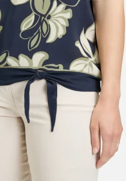 Betty Barclay Shirts*Basic Shirt mit Schleifenknoten Dark Blue/Green