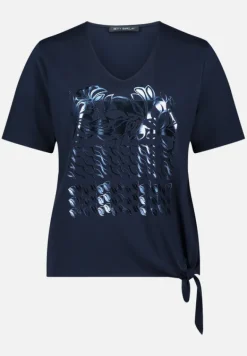Betty Barclay Shirts*Basic Shirt mit Schleifenknoten Patch Dark Blue/Dark Blue