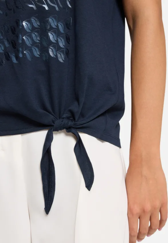 Betty Barclay Shirts*Basic Shirt mit Schleifenknoten Patch Dark Blue/Dark Blue