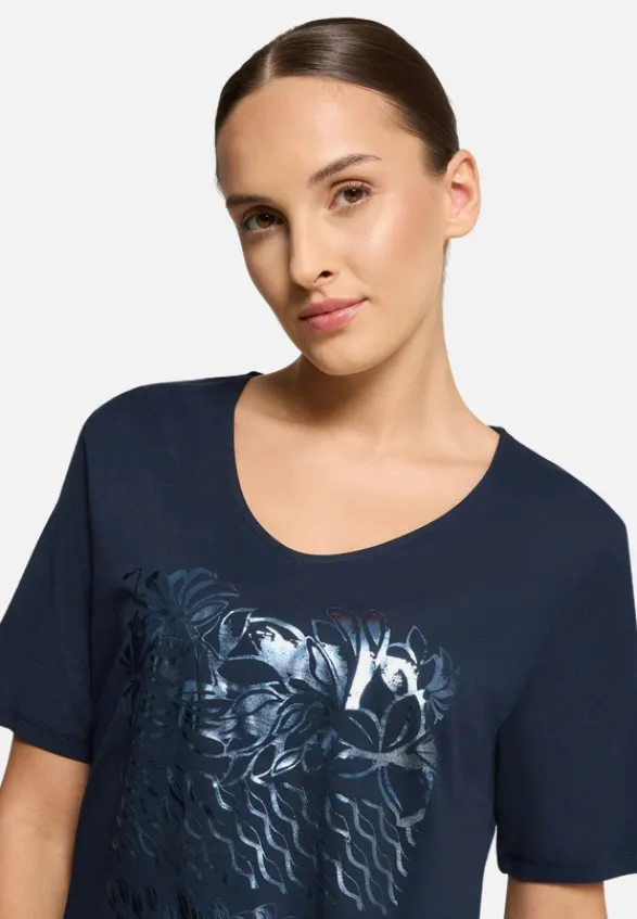 Betty Barclay Shirts*Basic Shirt mit Schleifenknoten Patch Dark Blue/Dark Blue