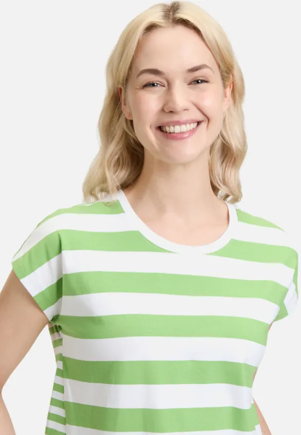 Betty Barclay Shirts*Basic Shirt mit Streifen White/Green