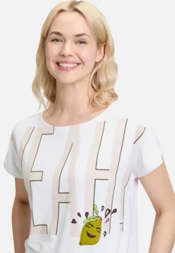 Betty Barclay Shirts*Basic Shirt mit U-Boot-Ausschnitt White/Beige