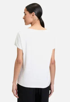 Betty Barclay Shirts*Basic Shirt mit U-Boot-Ausschnitt White/Khaki