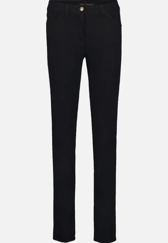 Betty Barclay Jeans*Basic-Jeans mit aufgesetzten Taschen Schwarz/Schwarz