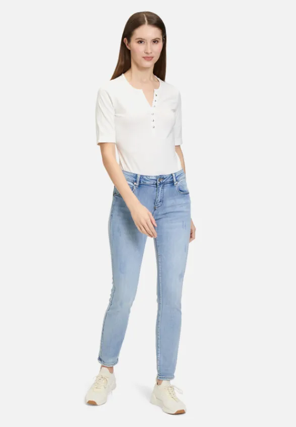 Betty Barclay Jeans*Basic-Jeans mit Waschung Light Blue Denim