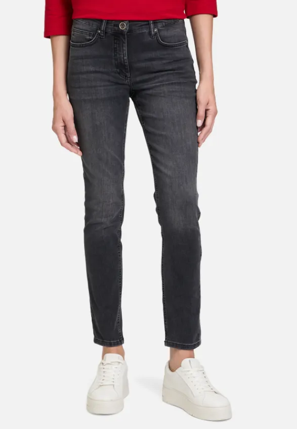 Betty Barclay Basics|Jeans*Basic-Jeans mit Waschung Dark Grey Used Denim