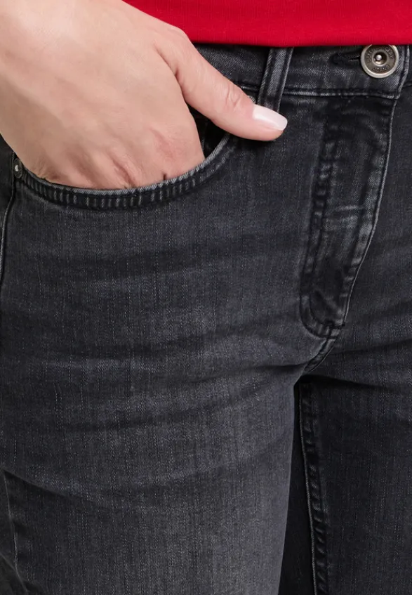 Betty Barclay Basics|Jeans*Basic-Jeans mit Waschung Dark Grey Used Denim