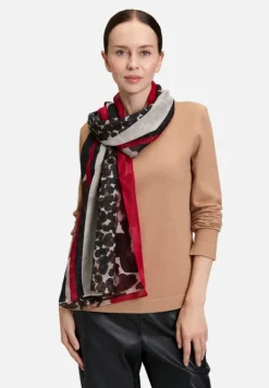 Betty Barclay Accessoires*Basic-Schal mit Blumenprint Brown/Red