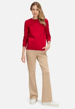 Betty Barclay Strick*Basic-Strickpullover mit Rundhalsausschnitt Rot