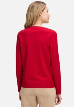 Betty Barclay Strick*Basic-Strickpullover mit Rundhalsausschnitt Rot
