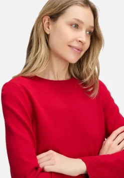 Betty Barclay Strick*Basic-Strickpullover mit Rundhalsausschnitt Rot