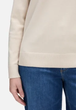 Betty Barclay Strick*Basic-Strickpullover mit Rundhalsausschnitt beige