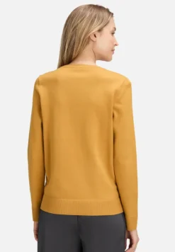 Betty Barclay Strick*Basic-Strickpullover mit Rundhalsausschnitt gold