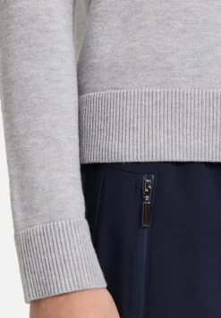 Betty Barclay Basics|Strick*Basic-Strickpullover mit Stehkragen Grey Melange