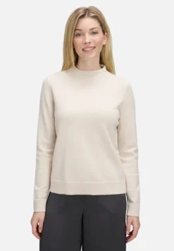 Betty Barclay Basics|Strick*Basic-Strickpullover mit Stehkragen beige