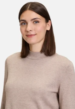 Betty Barclay Basics|Strick*Basic-Strickpullover mit Stehkragen FunghiMelange