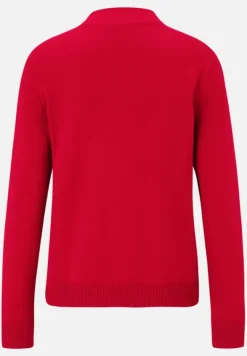 Betty Barclay Basics|Strick*Basic-Strickpullover mit Stehkragen Rot