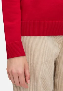 Betty Barclay Basics|Strick*Basic-Strickpullover mit Stehkragen Rot