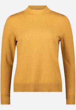 Betty Barclay Strick|Basics*Basic-Strickpullover mit Stehkragen gold
