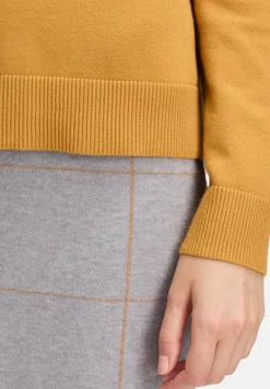 Betty Barclay Strick|Basics*Basic-Strickpullover mit Stehkragen gold