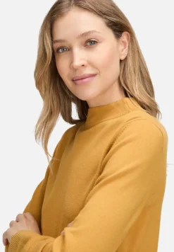 Betty Barclay Strick|Basics*Basic-Strickpullover mit Stehkragen gold