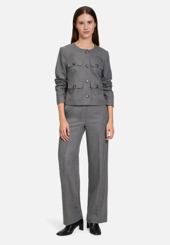 Betty Barclay Business Kleidung|Blazer*Blazer-Jacke langarm Grey Melange