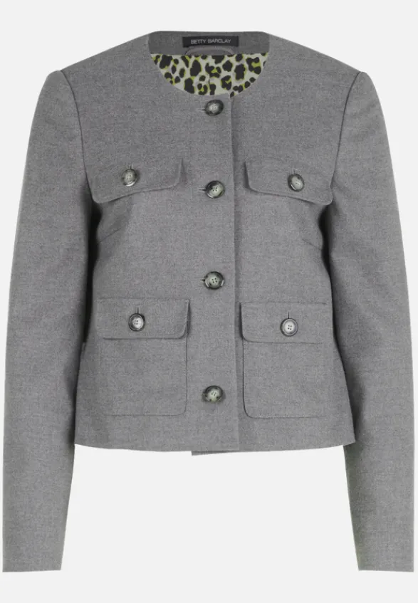 Betty Barclay Business Kleidung|Blazer*Blazer-Jacke langarm Grey Melange
