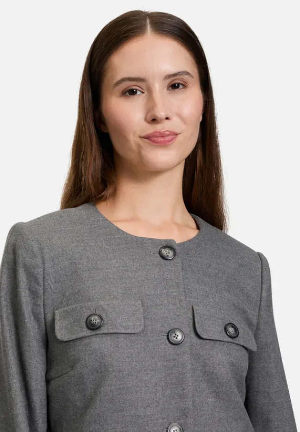 Betty Barclay Business Kleidung|Blazer*Blazer-Jacke langarm Grey Melange