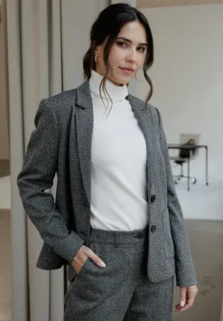 Betty Barclay Business Kleidung|Blazer*Blazer-Jacke langarm Schwarz/Weiß