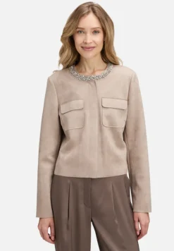 Betty Barclay Festliche Mode|Blazer*Blazer-Jacke mit aufgesetzten Taschen Taupe