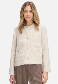 Betty Barclay Business Kleidung|Blazer*Blazer-Jacke mit Fransen beige