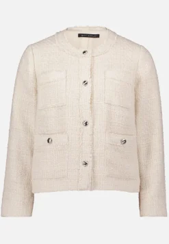 Betty Barclay Business Kleidung|Blazer*Blazer-Jacke mit Fransen beige