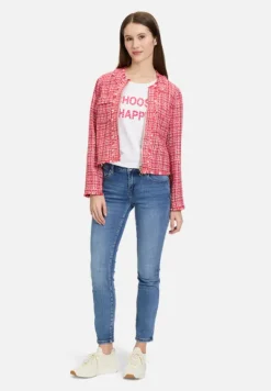 Betty Barclay Blazer|Jacken*Blazer-Jacke mit Fransen Red/Pink